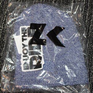 KZ Gear Enjoy the Ride Purple/White Grinder Snowboarding Beanie - Adult OS